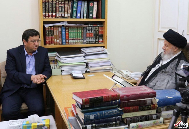 دیدار مدیر عامل بانک ملی ایران با مراجع عظام تقلید در قم + تصاویر