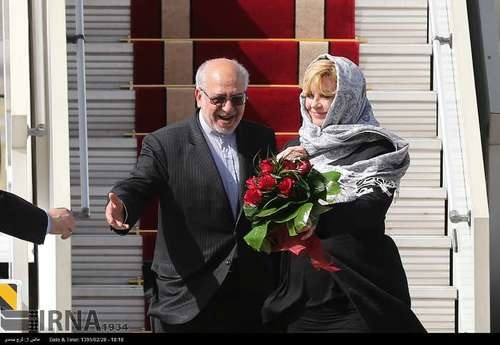 لحظه ورود خانم رئیس جمهور به تهران/عکس