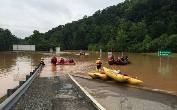 تصاویر : توفان مرگبار در ویرجینیای غربی‎
