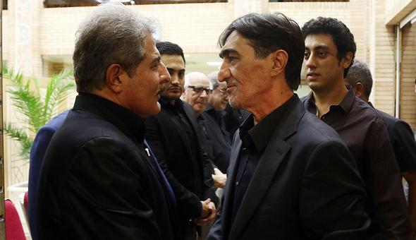 تصاویر : چهره‌ها در مراسم ترحیم برادر 