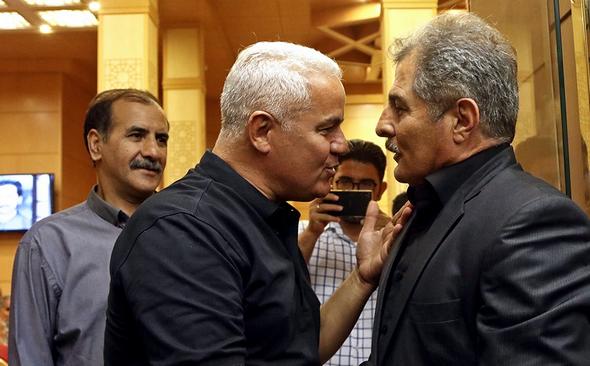 تصاویر : چهره‌ها در مراسم ترحیم برادر 