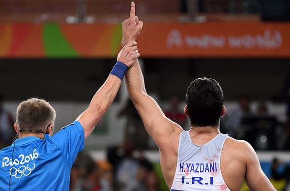 تصاویر : سومین طلای المپیک ایران با شاهکار یزدانی