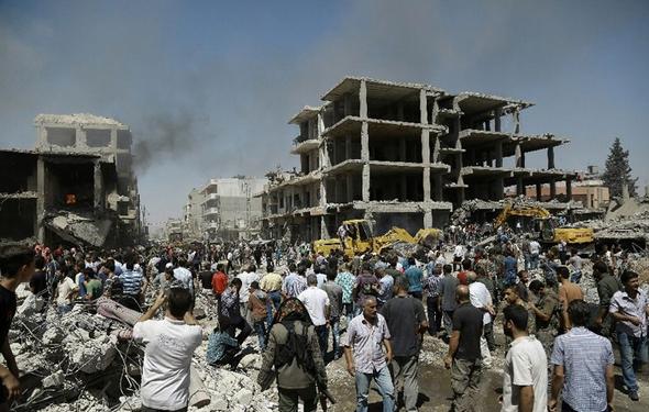 تصاویر : انفجار مهیب در قامشلی سوریه