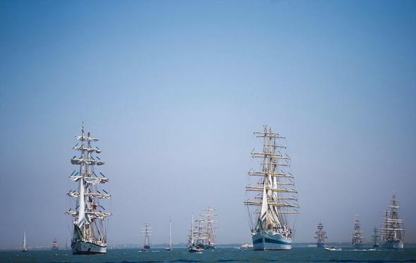 تصاویر : مسابقه کشتی‌های بادبانی در لیسبون