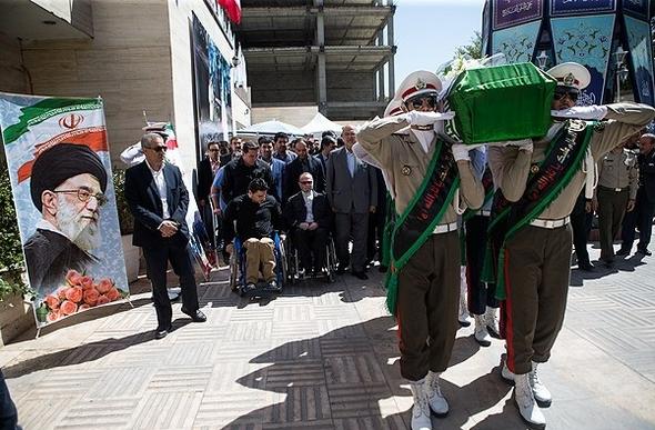 تصاویر : تشییع دوچرخه سوار پارالمپیکی