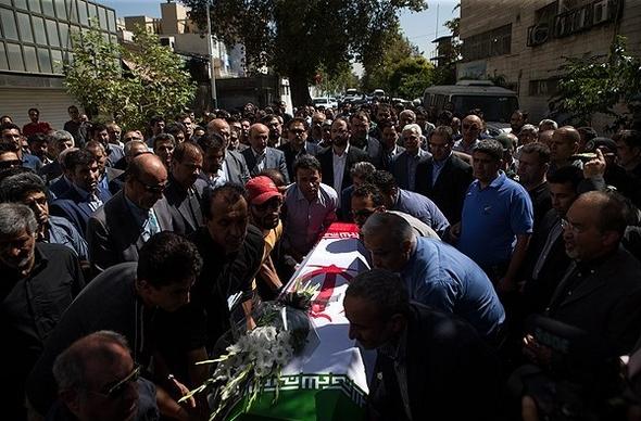 تصاویر : تشییع دوچرخه سوار پارالمپیکی