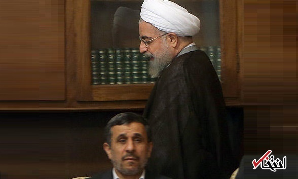لبخند روحانی به منع احمدی نژاد