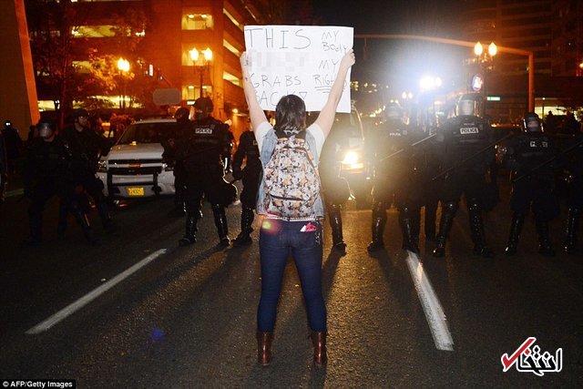 آمریکا آرام نمیشود؛ سومین شب تظاهرات علیه ترامپ آمریکا آرام نمیشود؛ سومین شب تظاهرات علیه ترامپ