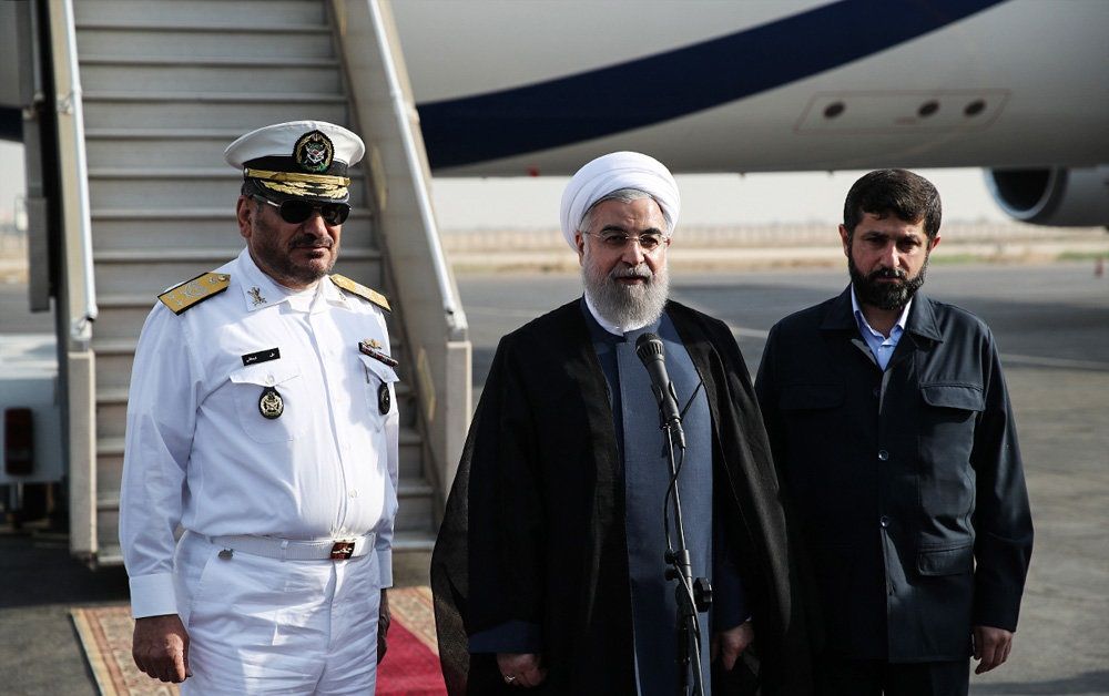 تصاویر : سفر روحانی به اهواز و افتتاح 3 پروژه بزرگ نفتی