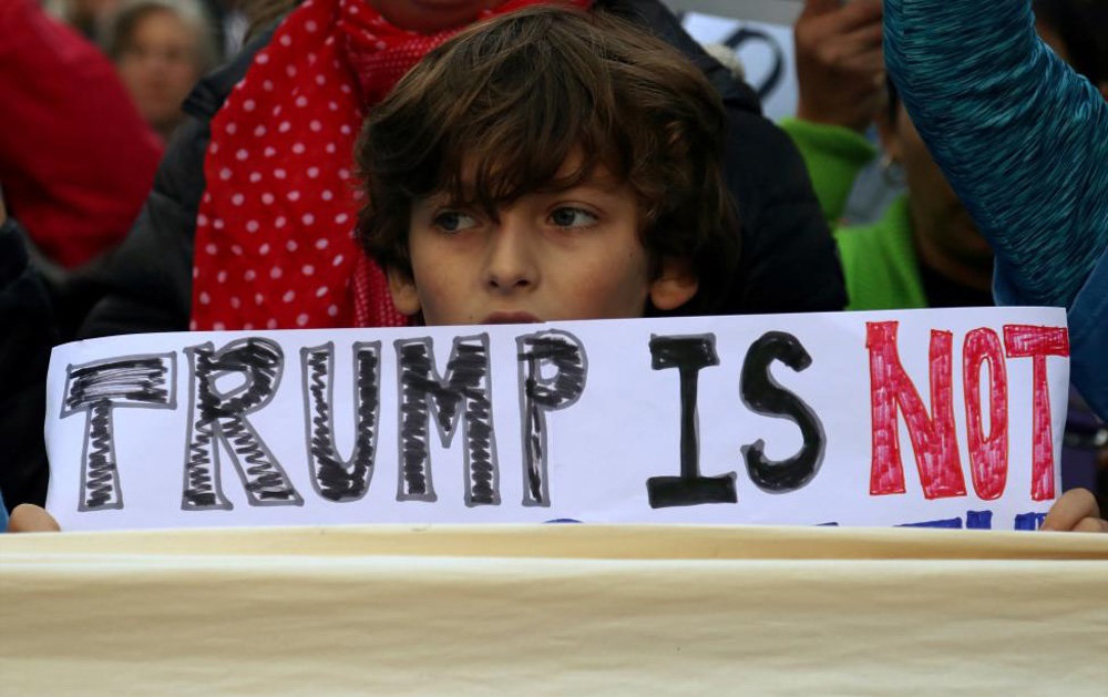 تصاویر : ادامه تظاهرات علیه ترامپ در آمریکا