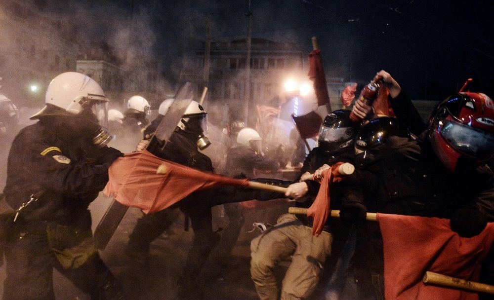 تصاویر : تظاهرات مردم یونان علیه اوباما