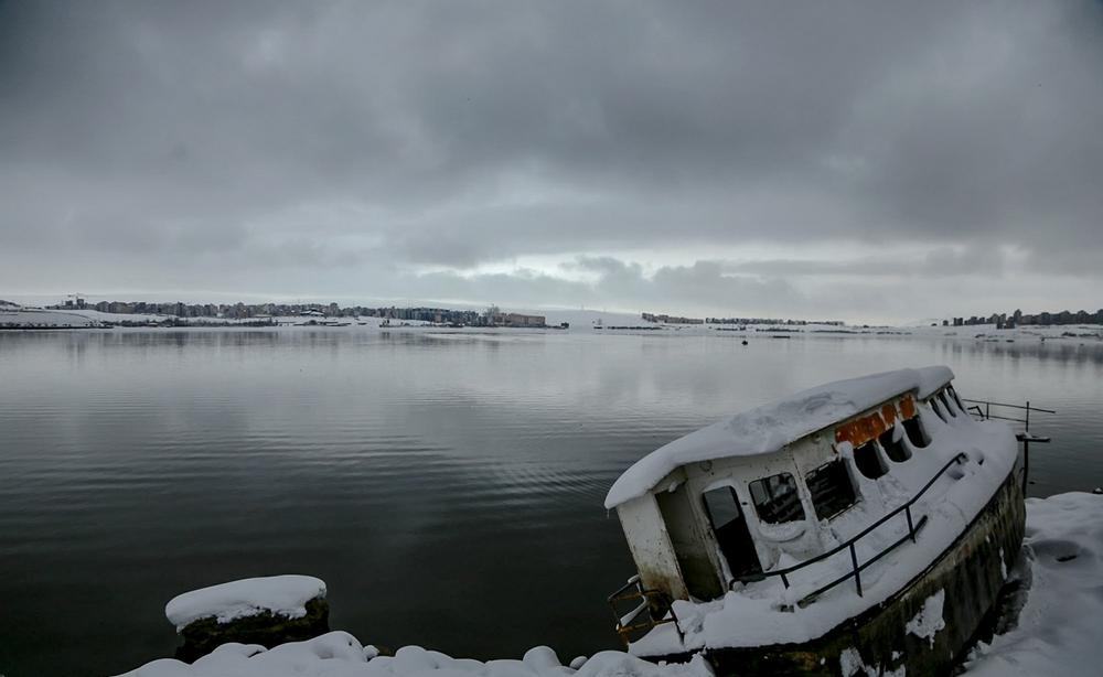 تصاویر : بارش نخستین برف پاییزی در اردبیل