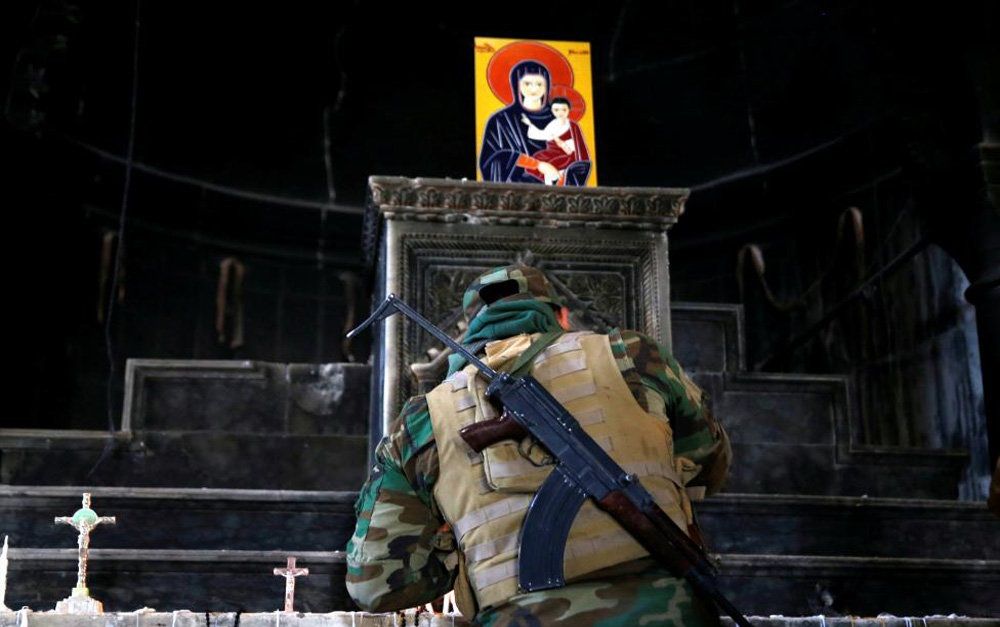 تصاویر : مبارزان مسیحی در جبهه موصل