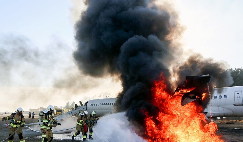تصاویر : مانور امداد و نجات در فرودگاه مشهد