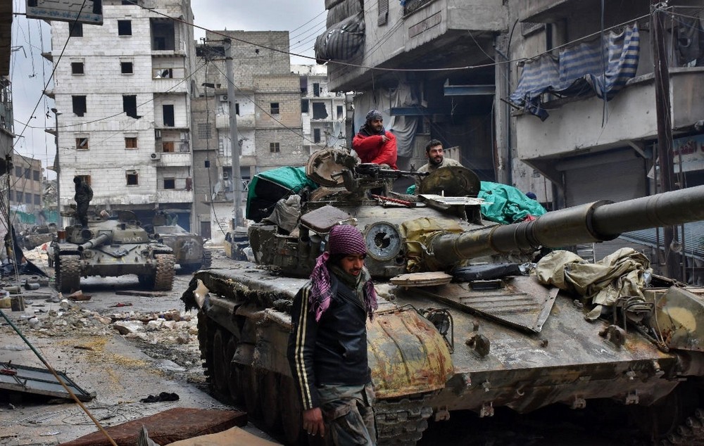 تصاویر : باز پس گیری شهر حلب از تروریست ها