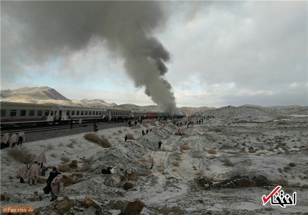 5 کشته و 11 مصدوم در حادثه برخورد دو قطار در سمنان+تصاویر