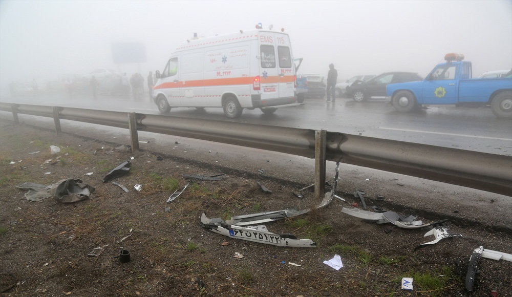 تصاویر : تصادف و ترافیک شدید در محور مشهد به تربت حیدریه