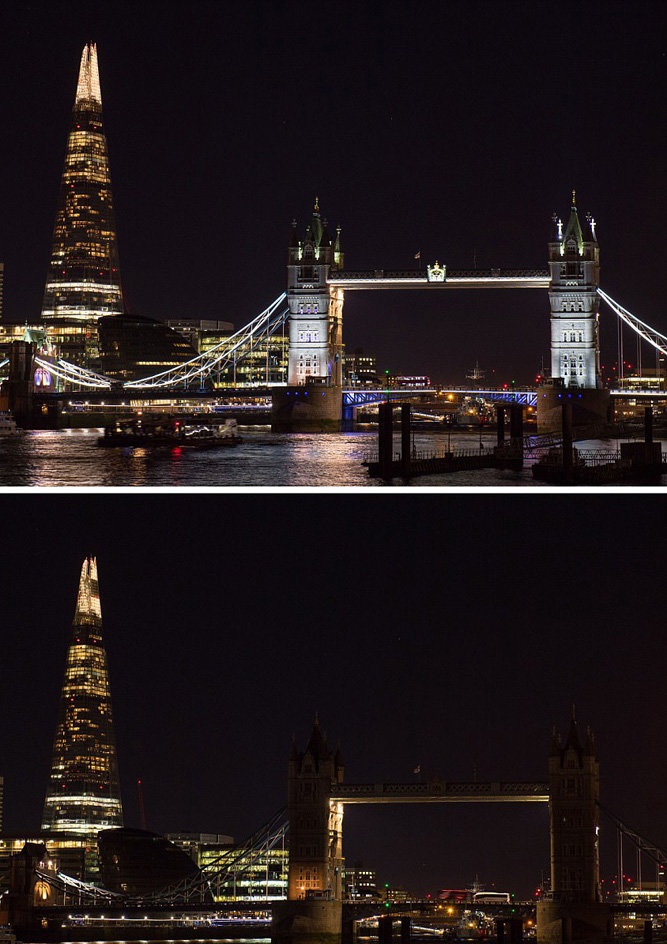 تصاویر : ساعت زمین در نقاط مختلف جهان‎