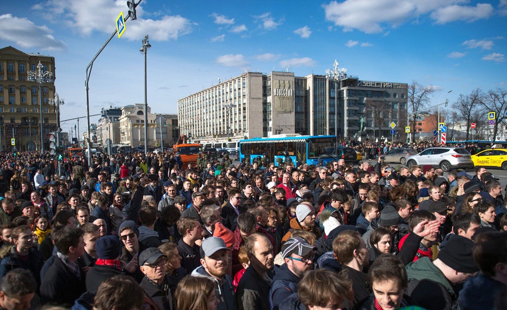 تصاویر : تظاهرات ضد دولتی در روسیه ‎