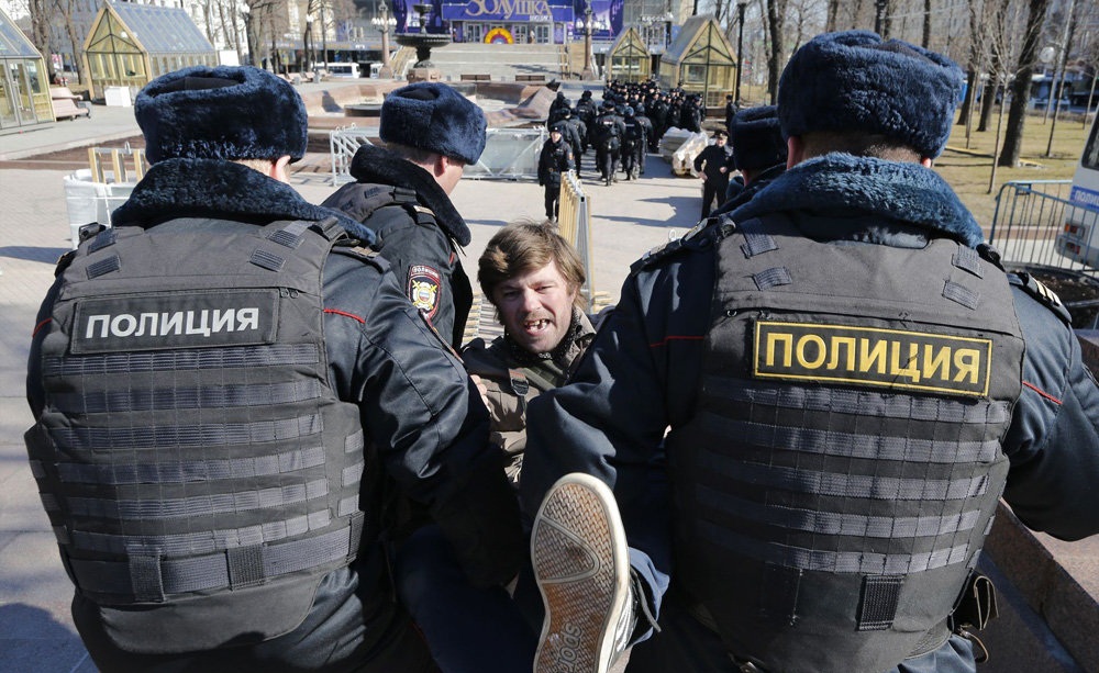 تصاویر : تظاهرات ضد دولتی در روسیه ‎