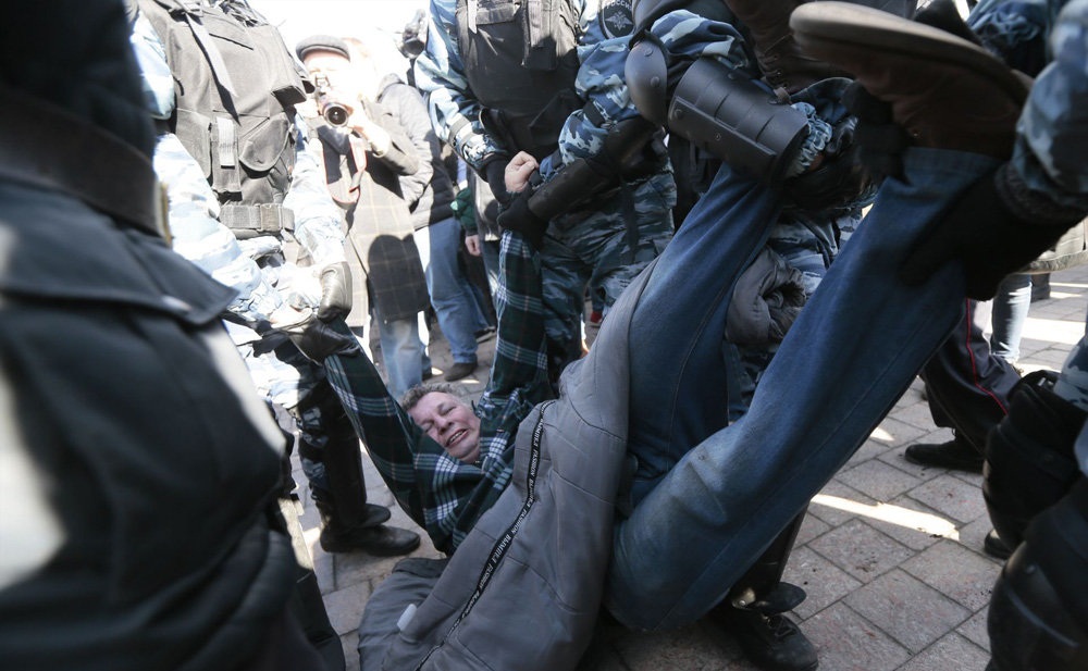 تصاویر : تظاهرات ضد دولتی در روسیه ‎