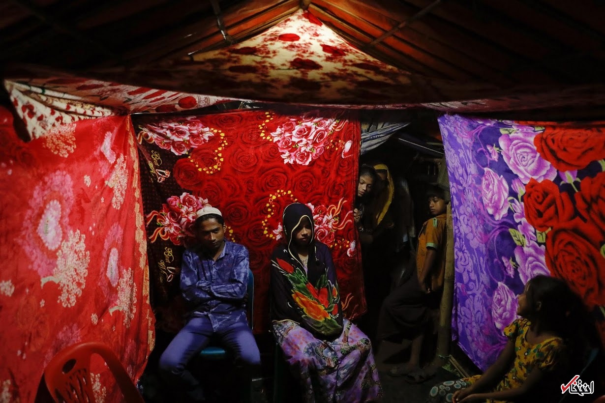 تصاویر : جشن ازدواج صدام حسین در اردوگاه آوارگان روهینگیا