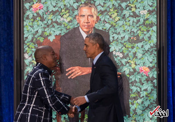 تصاویر : باراک اوباما و همسرش از پرتر‌ه‌های خود رونمایی کردند