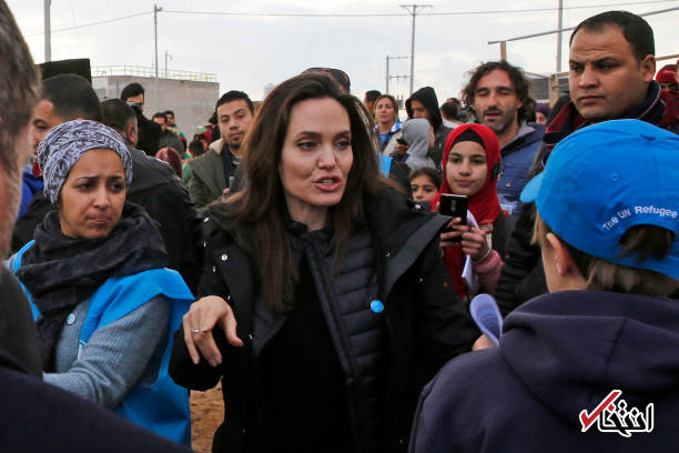 تصاویر : حضور آنجلینا جولی در میان آوارگان سوری