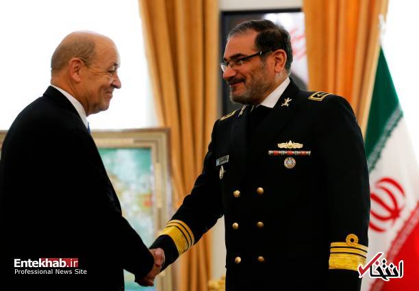 عکس/ ظاهر نظامی شمخانی در دیدار با وزیر خارجه فرانسه