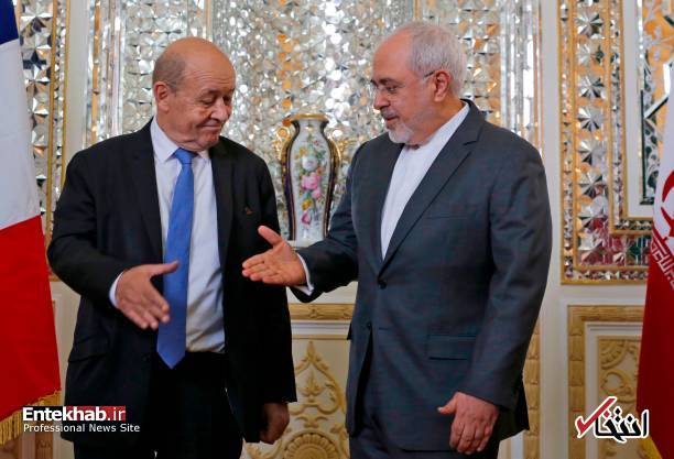 تصاویر : دیدار وزیر خارجه فرانسه با دکتر ظریف
