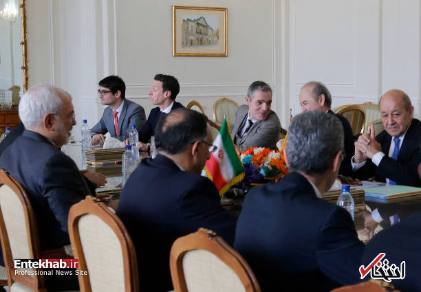 تصاویر : دیدار وزیر خارجه فرانسه با دکتر ظریف
