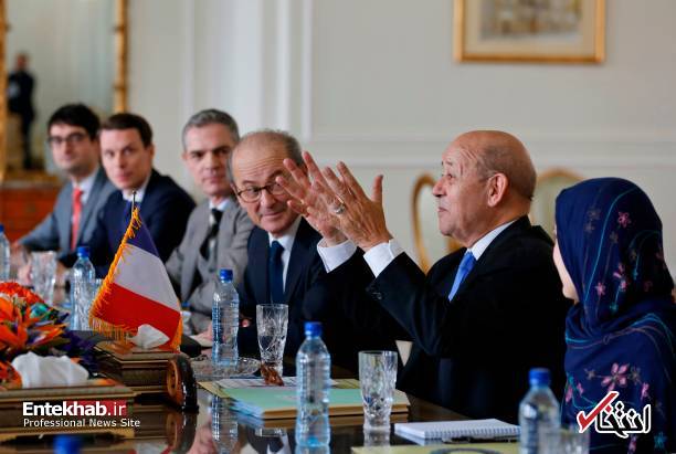 تصاویر : دیدار وزیر خارجه فرانسه با دکتر ظریف