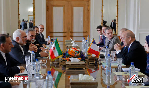 تصاویر : دیدار وزیر خارجه فرانسه با دکتر ظریف