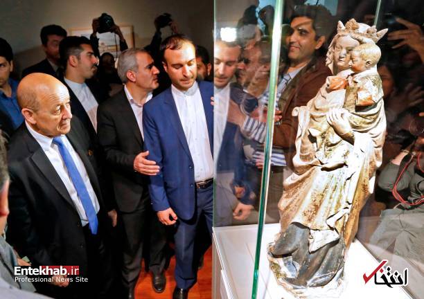 تصاویر : افتتاح موزه لوور در تهران با حضور وزیر خارجه فرانسه