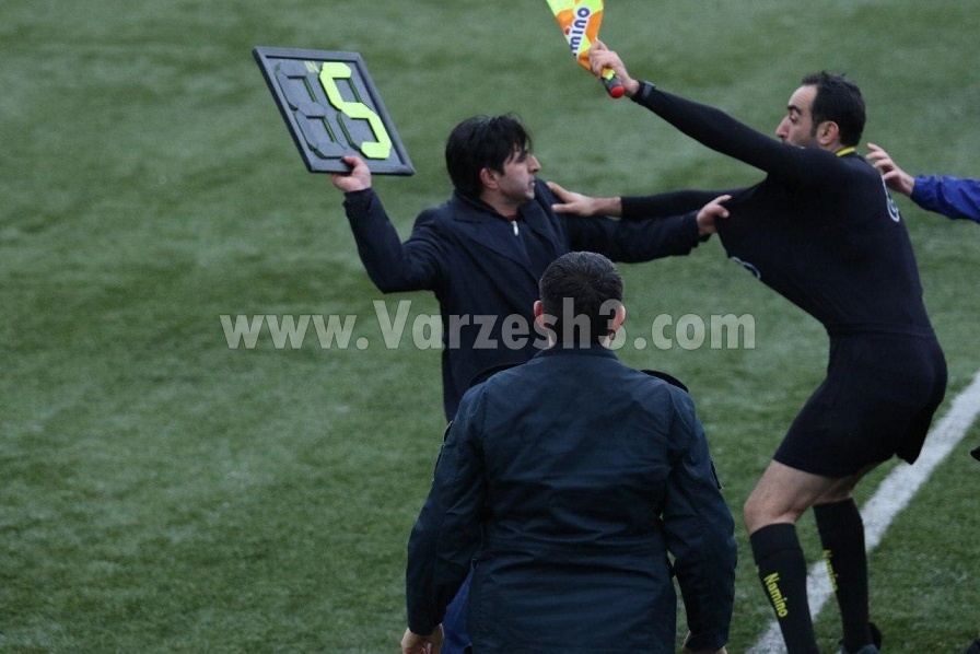 ضرب و شتم داور لیگ برتری در یک دیدار استانی +تصاویر