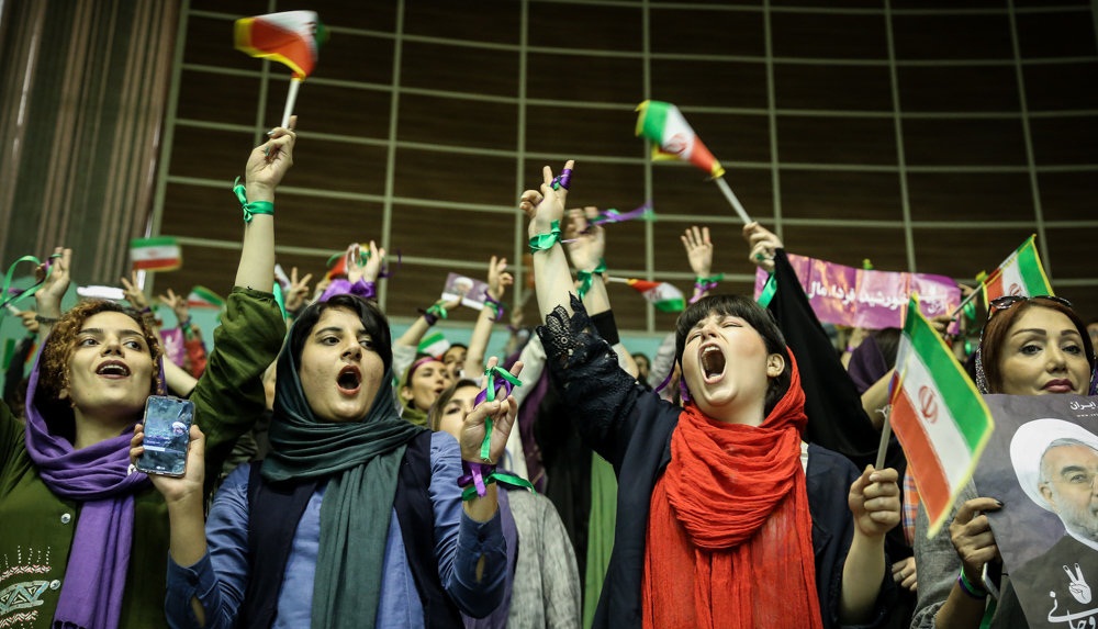 تصاویر : همایش انتخاباتی حسن روحانی