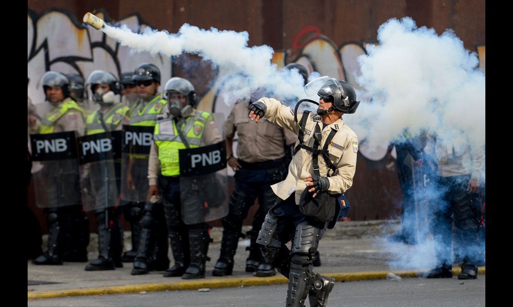 تصاویر : تظاهرات مخالفان در کاراکاس‎