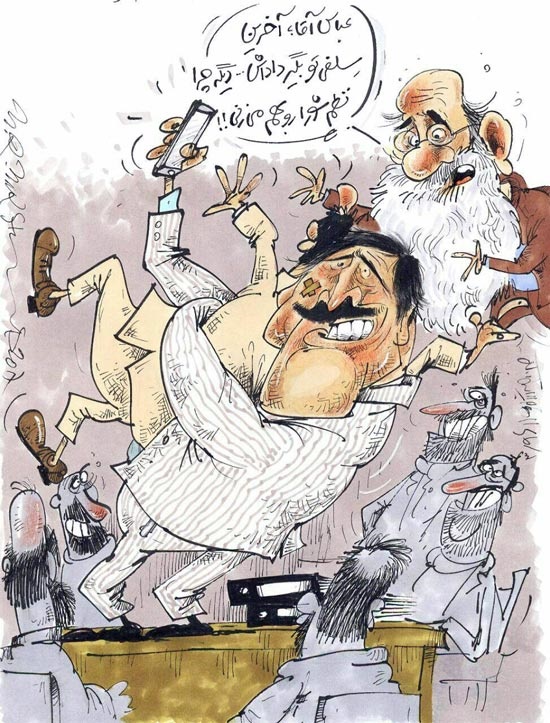 کاریکاتور/ آخرین سلفی عباس جدیدی در شورای شهر!