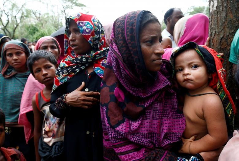 تصاویر : وضعیت وخیم مسلمانان روهینگیا بعد از طوفان بنگلادش