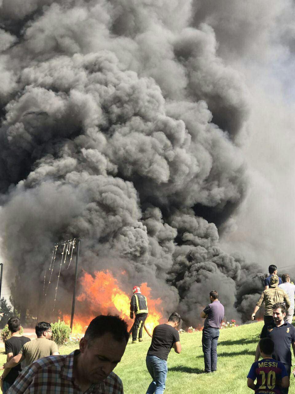 انفجار تانکر سوخت در میدان تبادل امام علی (ع) تبریز