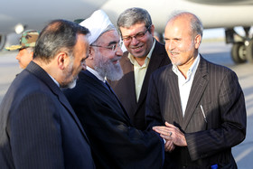 استقبال از روحانی در مشهد/تصاویر