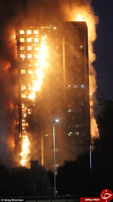 آتش‌سوزی در برجی مسلمان‌نشین در لندن / تصاویر
