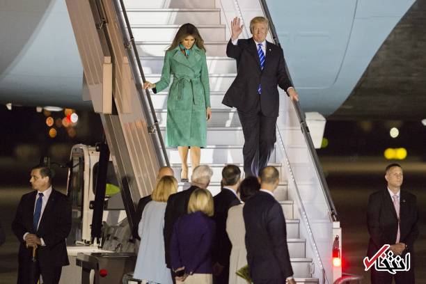 تصاویر : حاشیه‌های سفر تلخ ترامپ و همسرش به لهستان