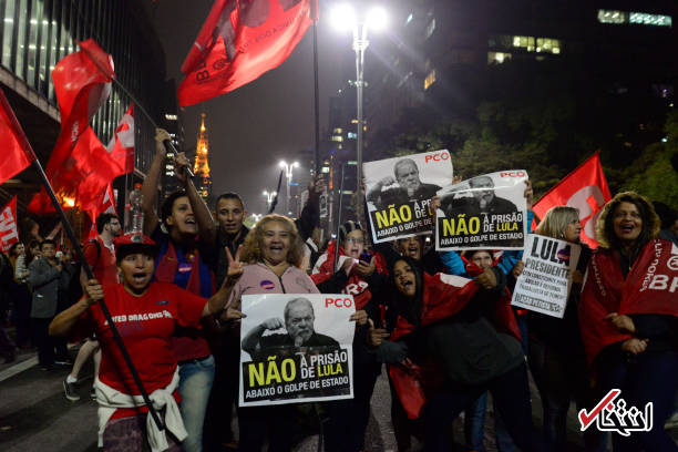 تصاویر : خوشحالی مردم برزیل به حکم زندان رییس‌جمهور سابق