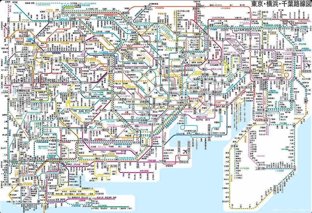 عکس / نقشه متروی پایتخت ژاپن
