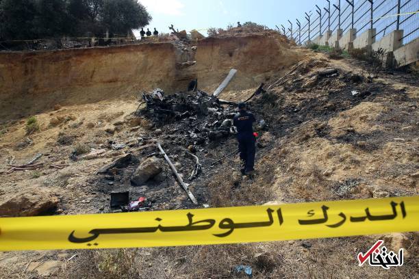 عکس/ ۴ کشته بر اثر سقوط بالگرد در الجزایر