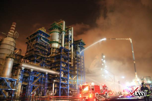 تصاویر : آتش سوزی مهیب در پالایشگاه دولتی نفت چین