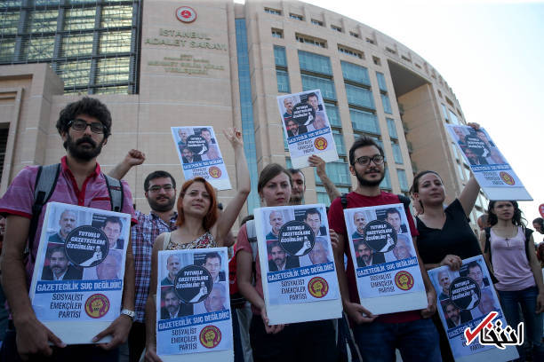 تصاویر : همبستگی با روزنامه نگاران زندانی در ترکیه