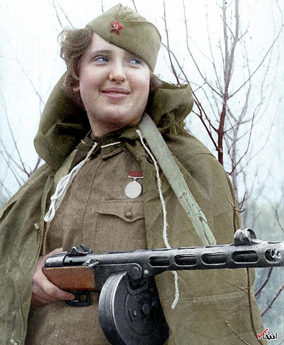 تصاویر رنگی از نبرد استالینگراد؛ از اولین خلبان زن تا دو تک تیرانداز
