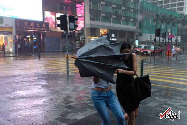 عکس/ طوفان هاتو هنگ کنگ را درنوردید
